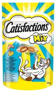 CATISFACTIONS FELINE MIXTO SALMON QUESO 6X60GR