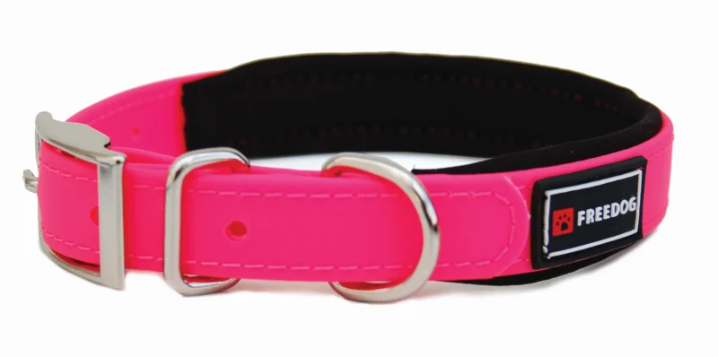 FREEDOG COLLAR ERGO PVC ROSA 25MM X 55CM