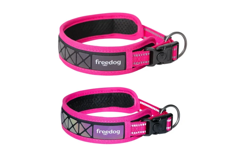 FREEDOG COLLAR BOREAL FUCSIA 15MM 30/42CM