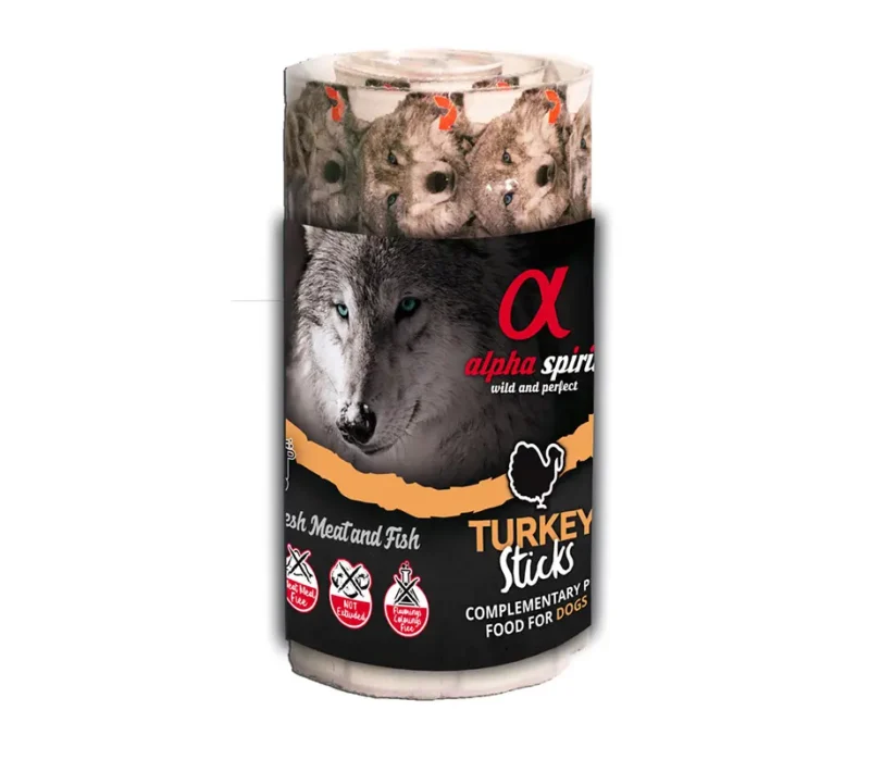 ALPHA SPIRIT CANINE SNACK PAVO CAJA 16X35GR