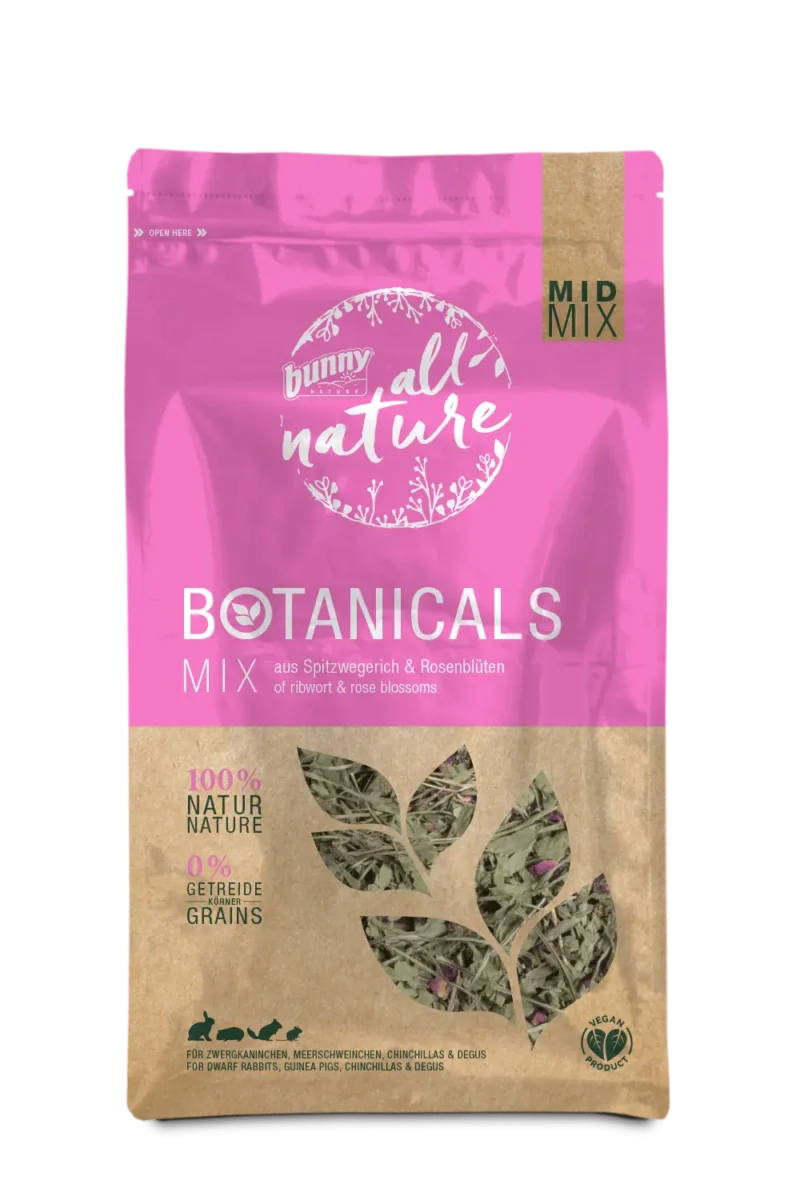 BUNNY BOTANICALS MIX LLANTEN MENOR Y PETALOS DE ROSA 120GR