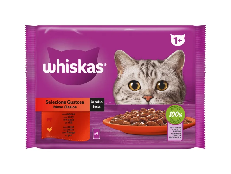 WHISKAS SELECCION CARNES CLASICA 13X4X85GR