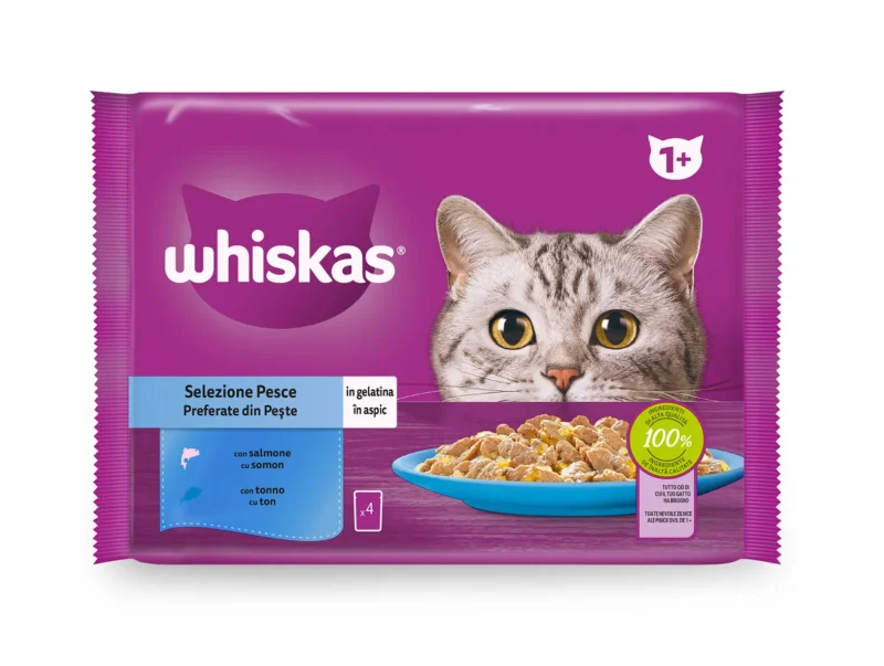 WHISKAS SELECCION PESCADO 13UD DE 4X85GR