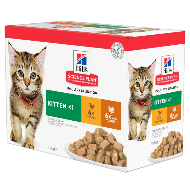 HILL'S HSP FELINE KITTEN POLLO PAVO 12X85GR