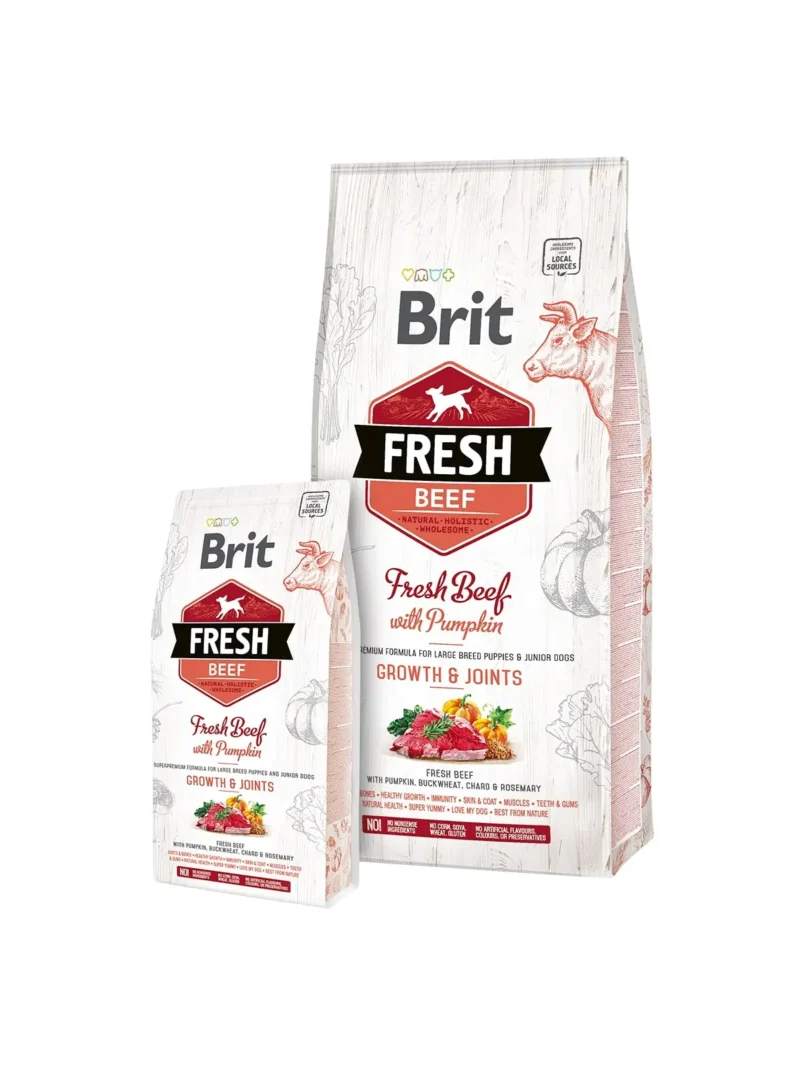 BRIT FRESH PUPPY LARGE GROWTH JOINTS TERNERA CALABAZA 2,5KG