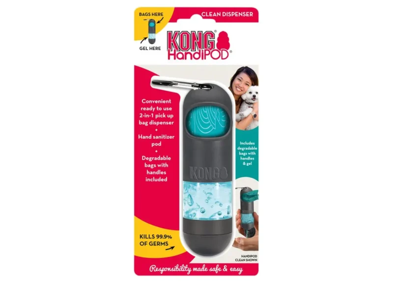 KONG HANDIPOD MINI DISPENSADOR CON GEL Y BOLSAS