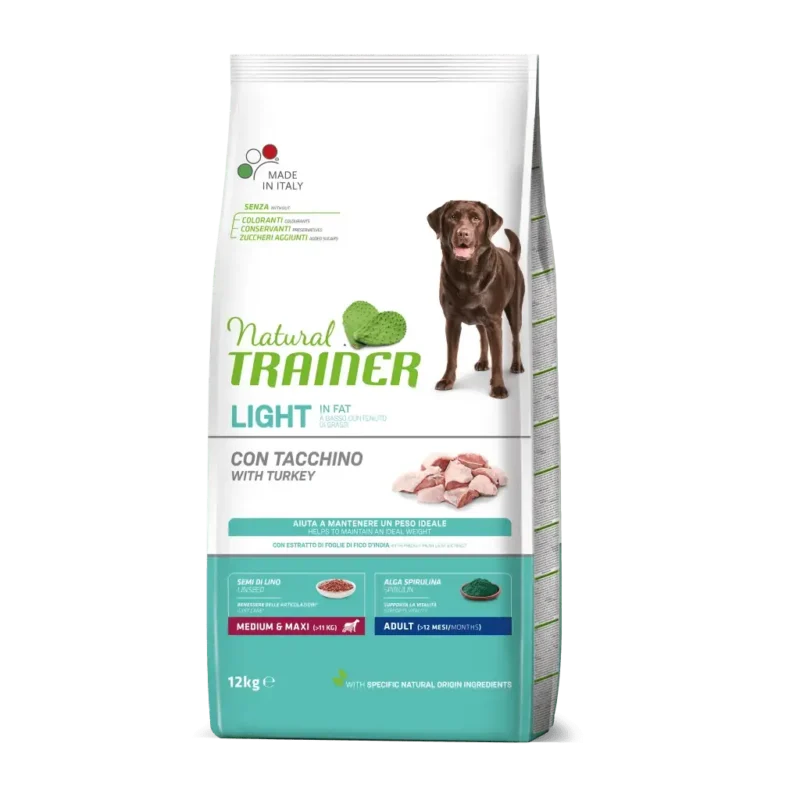 NATURAL TRAINER CANINE ADUL MED MAX WEIGHT 12KG (NDR)