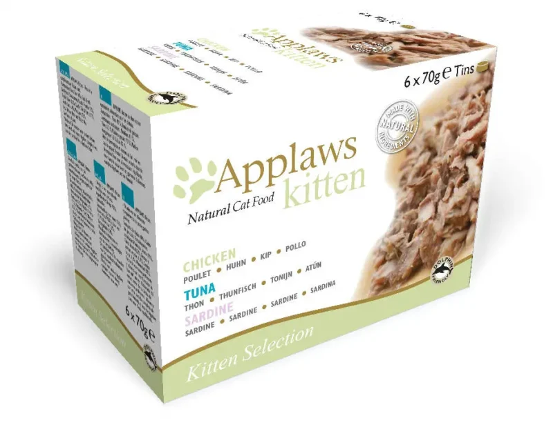 APPLAWS CAT LATA KITTEN MULTIPACK 6X70GR