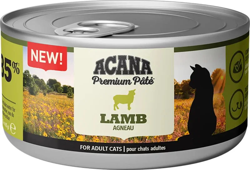 ACANA FELINE PREMIUM PATE CORDERO 24X85GRS