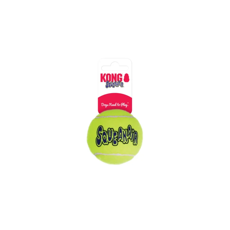 KONG AIR DOG SQUEAKER TENNIS BALLS MEDIUM AST2BE