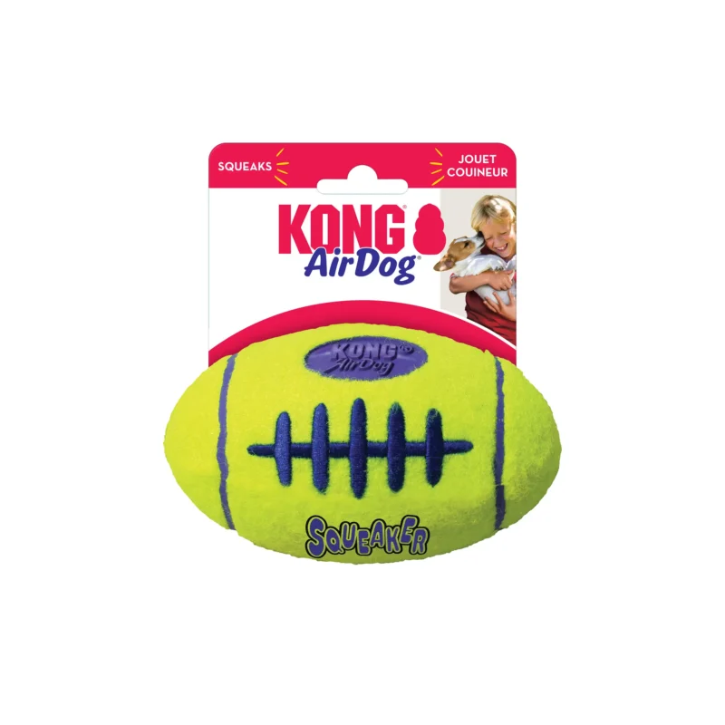 KONG AIRDOG SQUEAKER FOOTBALL TENNIS MEDIUM ASFB2