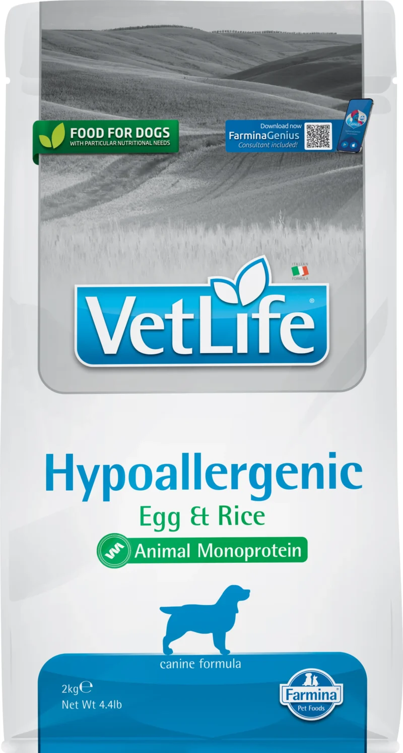 FARMINA VET LIFE DOG HYPOALLERGENIC HUEVO 2KG