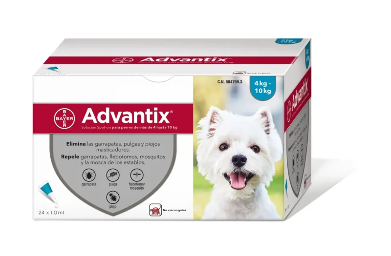 ADVANTIX 24 PIPETAS 1,0ML 4-10KG